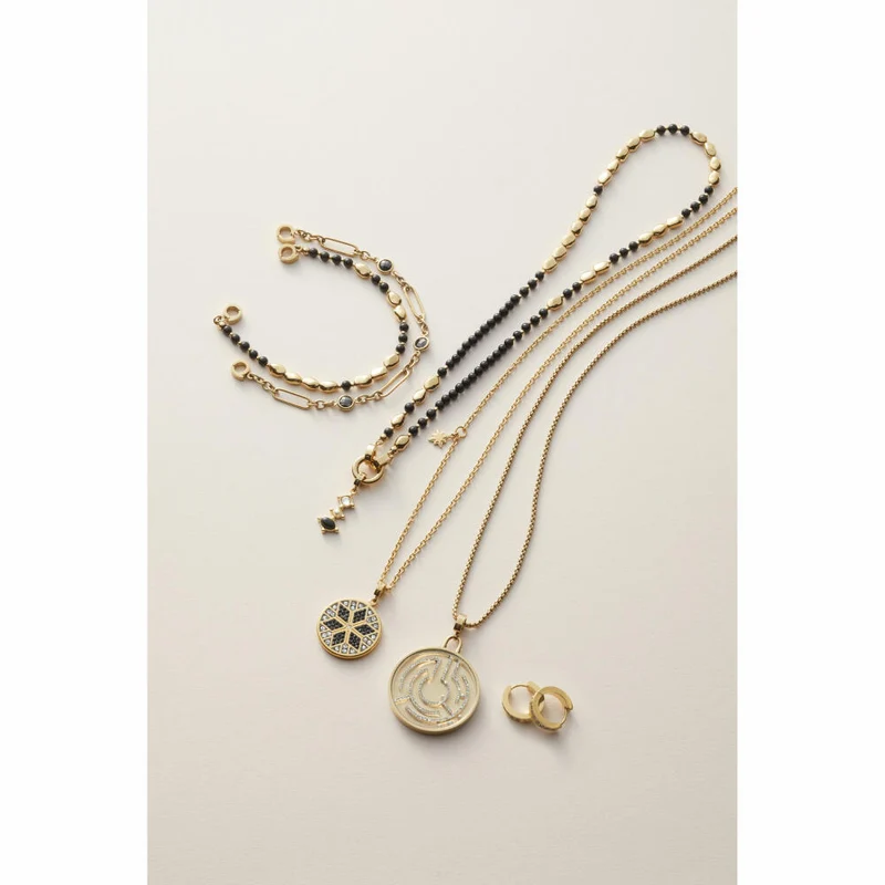 Leonardo Jewels Anhänger gold Adelia Clip&Mix, Schmuckanhänger, Kettenanhänger, Edelstahl IP gold, Zirkonia, Glasp., 024427