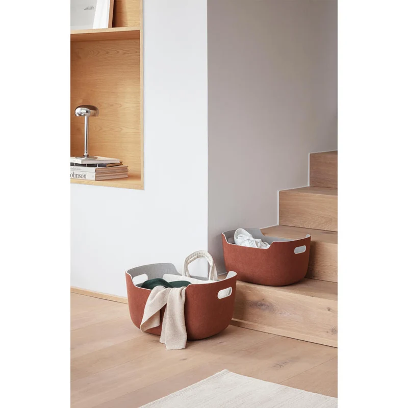 Eva Solo Aufbewahrungskorb Tidy, Korb, Kunststoff, Chestnut, 48x35x26 cm, 732010015
