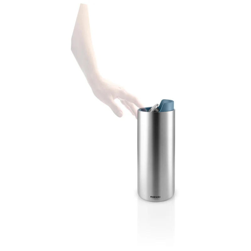 Eva Solo To Go Cup Urban, Becher, Tasse, Edelstahl, Kunststoff, Dusty Blue, 0.35 L, 567110