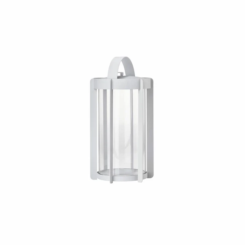 Zone Denmark Laterne Firefly Soft Grey, Windlicht, Stahl, Grau, 35 cm, 32316