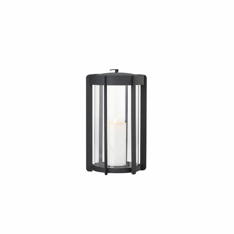 Zone Denmark Laterne Firefly Black, Windlicht, Stahl, Schwarz, 35 cm, 32317