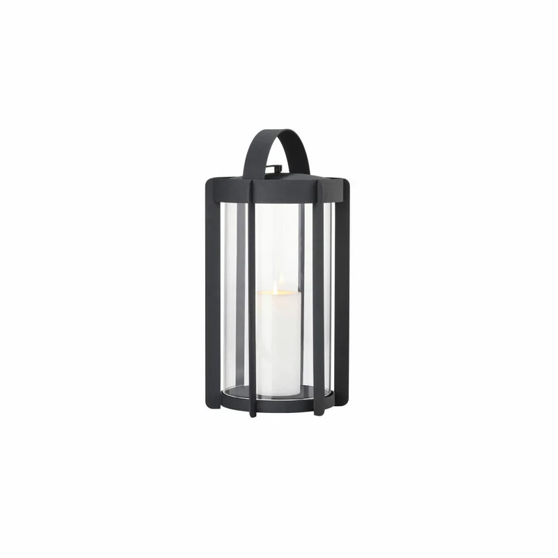 Zone Denmark Laterne Firefly Black, Windlicht, Stahl, Schwarz, 35 cm, 32317