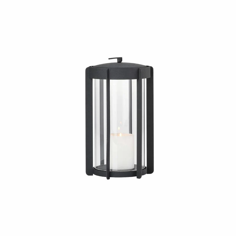 Zone Denmark Laterne Firefly Black, Windlicht, Stahl, Schwarz, 25 cm, 32319