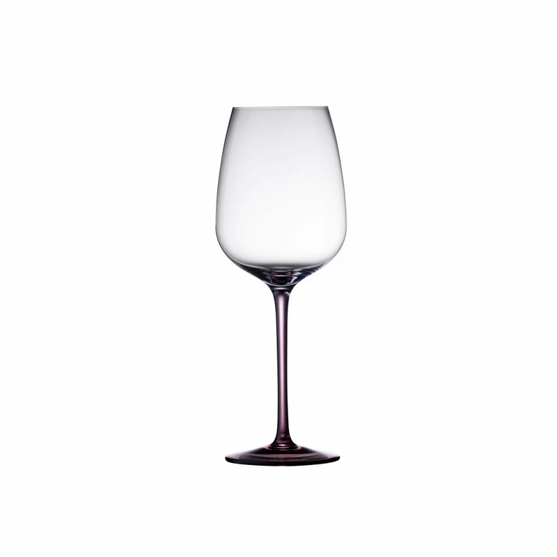 Lyngby Glas Weinglas Vienna Purple 4er Set, Stielgläser, Glas, Lila, 530 ml, 31729