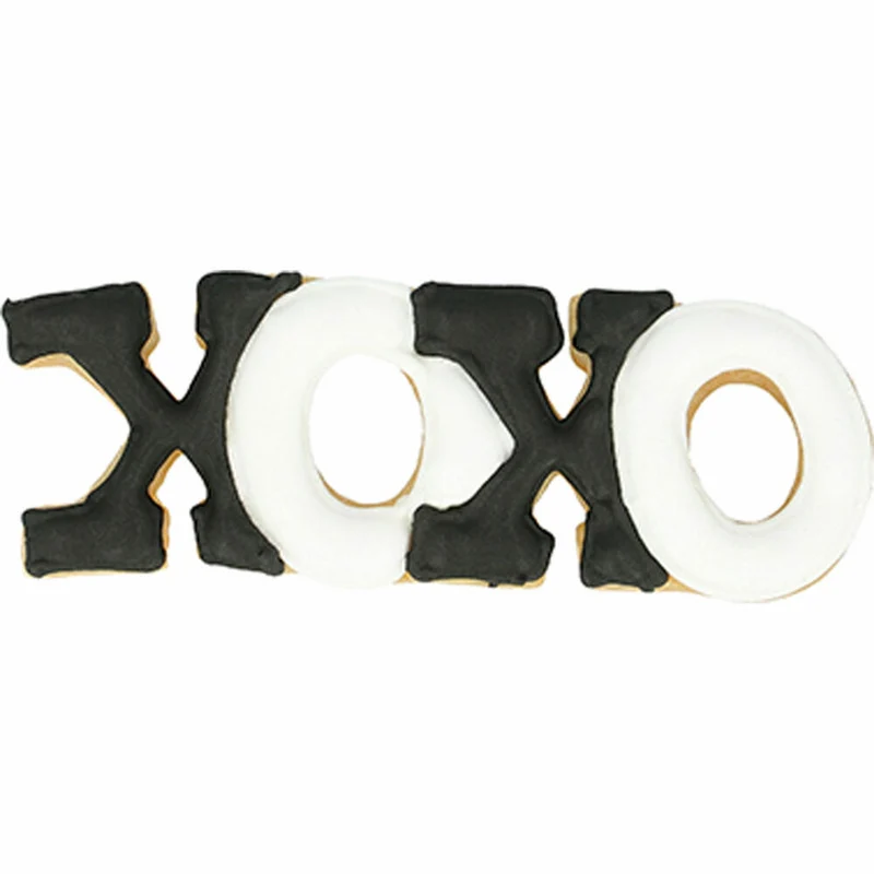 Birkmann Ausstechform Schriftzug Xoxo, Ausstecher, Plätzchenform, Keks, Plätzchen, Edelstahl, 10 cm, 198845