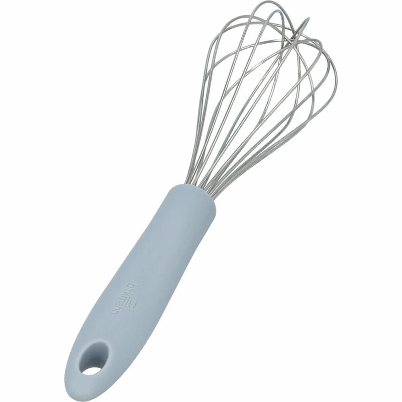 Birkmann Bakers Best Schneebesen, Rührbesen, Schlagbesen, Edelstahl / Kunststoff, Grau, 27 cm, 424401