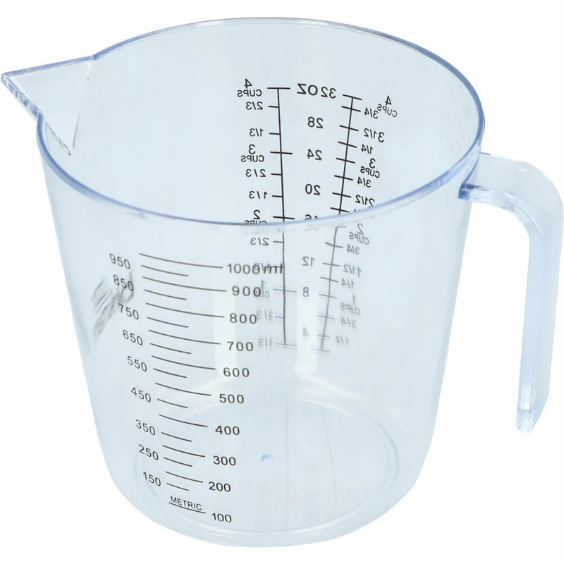 Birkmann Bakers Best Messbecher, Meßkanne, Maßbecher, Dosierhilfe, Kunststoff, 1 L, 424531