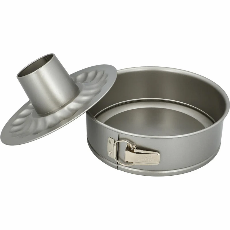 Birkmann Bakers Best Springform mit zwei Böden, Kuchenform, Backform, Kuchbackform, Karbonstahl, Ø 26 cm, 886056