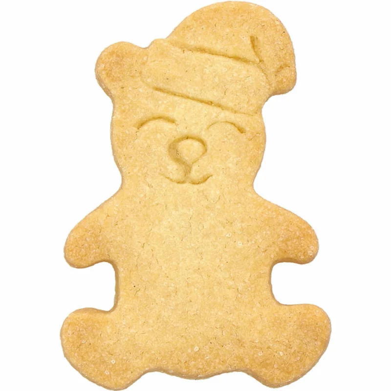 Birkmann Ausstechform Weihnachtsteddybär, Ausstecher, Plätzchenform, Keks, Plätzchen, Edelstahl, 7 cm, 189874