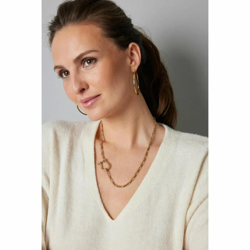 Leonardo Jewels Set Halskette 50 gold Kareen Clip&Mix, Kette, Schmuckkette, Modeschmuck, Edelstahl IP gold, Glasperlen, 024441