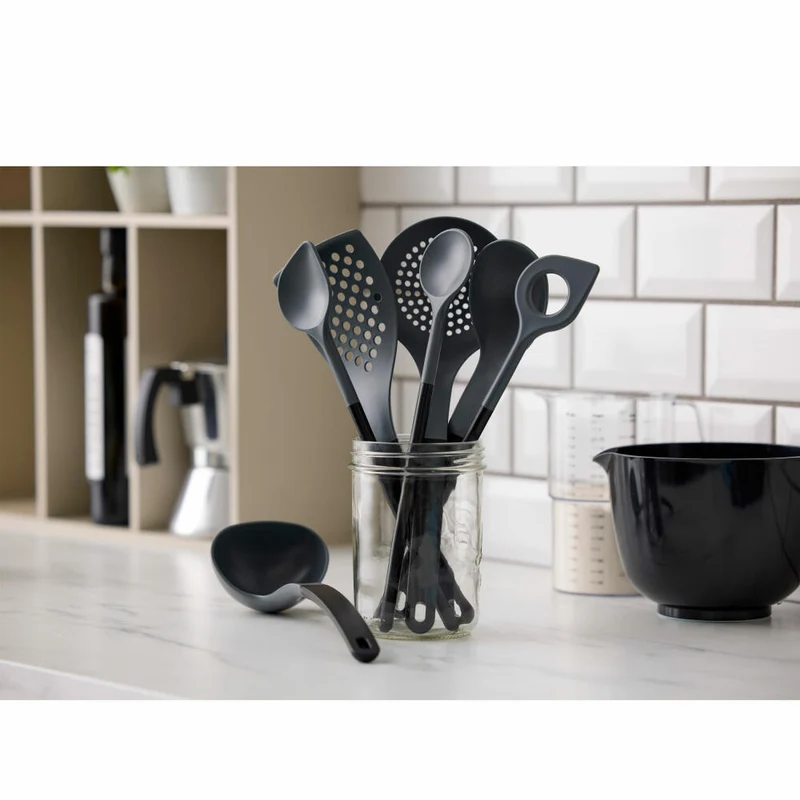 Rosti Kochlöffel New Optima, Küchenhelfer, Nylon, Schwarz, 31 cm, 32147