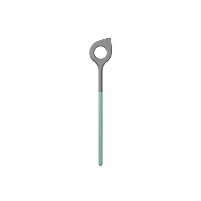 Rosti Kochlöffel mit Loch New Optima Nordic Green, Küchenhelfer, Nylon, Grün, 31 cm, 32153