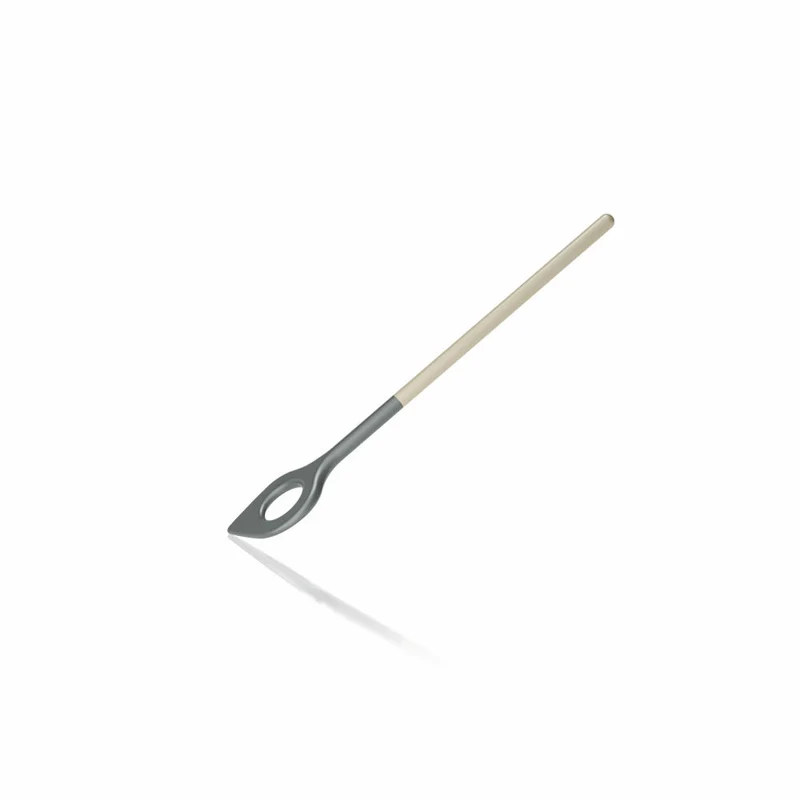 Rosti Kochlöffel mit Loch New Optima Humus, Küchenhelfer, Nylon, Braun, 31 cm, 32154
