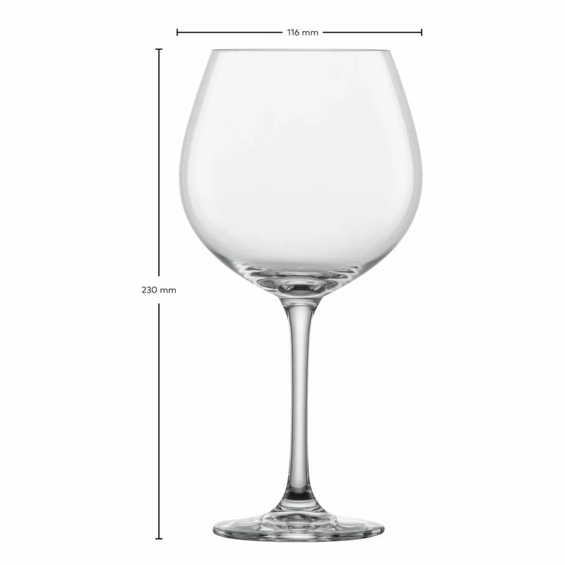 Schott Zwiesel Burgunderpokal Classico 6er Set, Kristallglas, Transparent, 814 ml, 123655