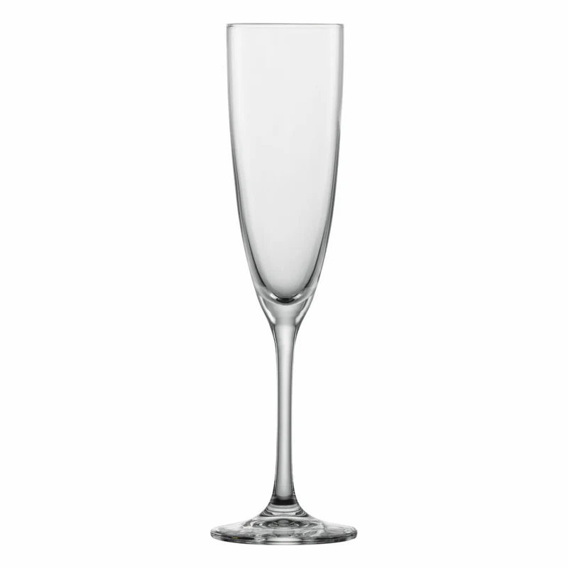 Schott Zwiesel Sektglas Classico 6er Set mit Moussierpunkt, Kristallglas, Transparent, 210 ml, 123657