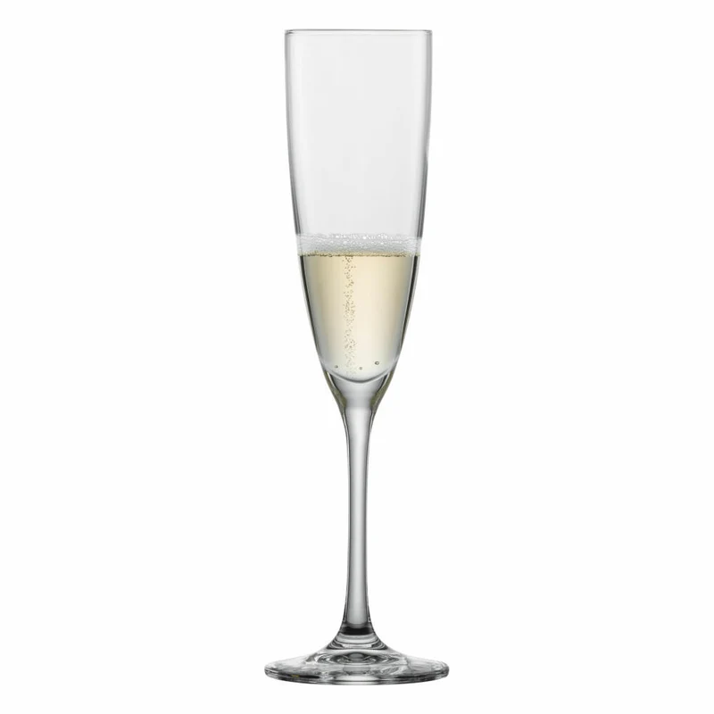 Schott Zwiesel Sektglas Classico 6er Set mit Moussierpunkt, Kristallglas, Transparent, 210 ml, 123657