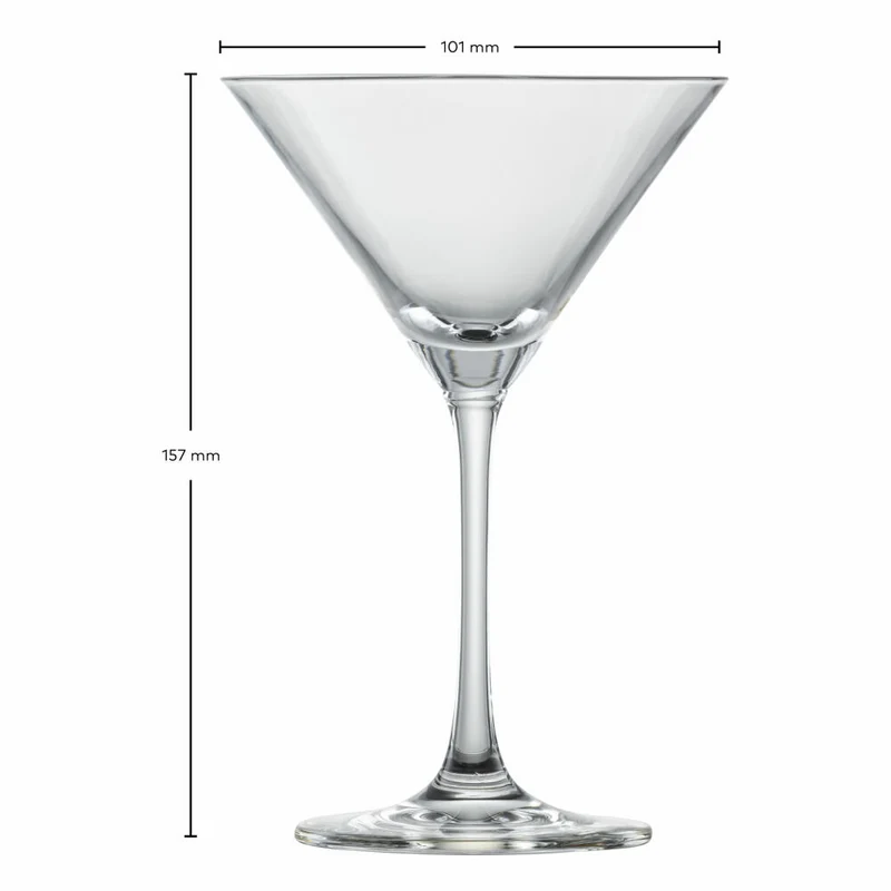 Schott Zwiesel Martiniglas Bar Special 4er Set, Kristallglas, Transparent, 272 ml, 123658