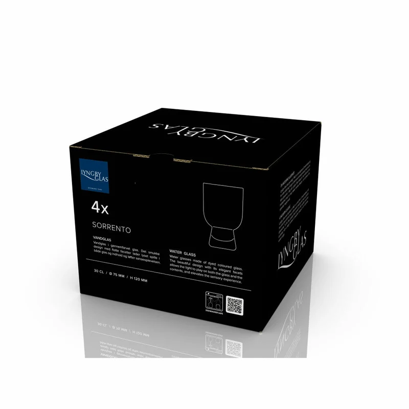 Lyngby Glas Wasserglas Sorrento 4er Set, Becher, Glas, Grün, 300 ml, 32746