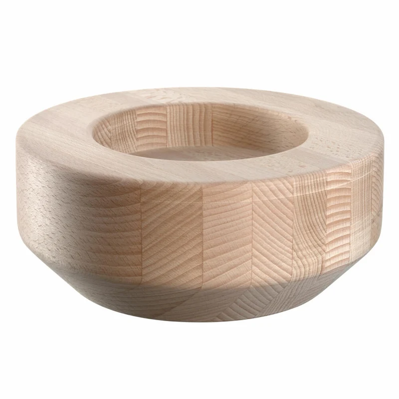 Leonardo Windlicht Legno, auf Holzsockel, Kerzenständer, Kerzenhalter, Glas / Holz, H 30 cm, 084751