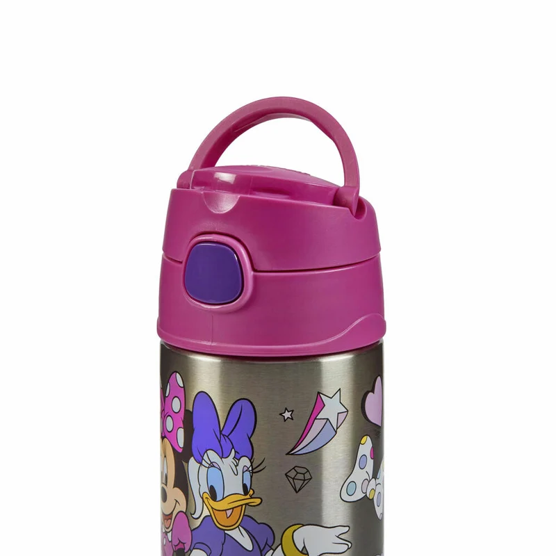 THERMOS Isolier-Trinkflasche kids FUNTAINER STRAW BOTTLE DISNEY Minnie, Thermosflasche, Flasche, Edelstahl, 350 ml, 4113412035