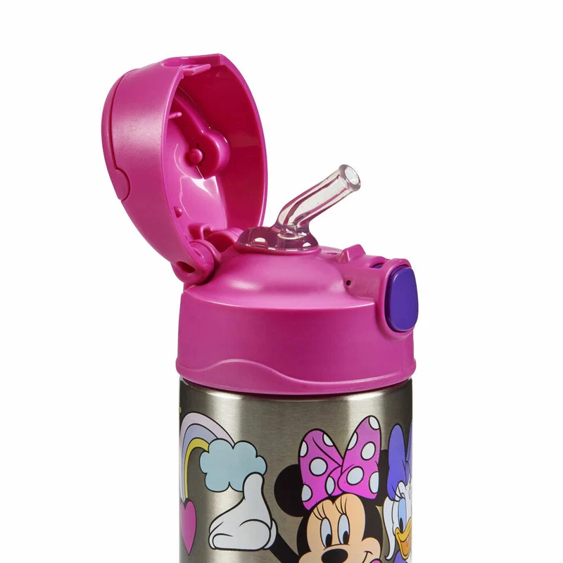 THERMOS Isolier-Trinkflasche kids FUNTAINER STRAW BOTTLE DISNEY Minnie, Thermosflasche, Flasche, Edelstahl, 350 ml, 4113412035