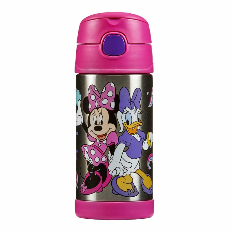 THERMOS Isolier-Trinkflasche kids FUNTAINER STRAW BOTTLE DISNEY Minnie, Thermosflasche, Flasche, Edelstahl, 350 ml, 4113412035