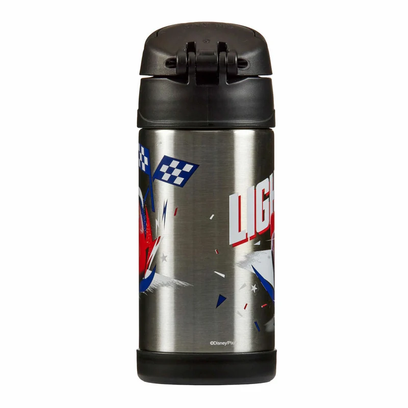 THERMOS Isolier-Trinkflasche kids FUNTAINER STRAW BOTTLE DISNEY Cars, Thermosflasche, Flasche, Edelstahl, 350 ml, 4113416035