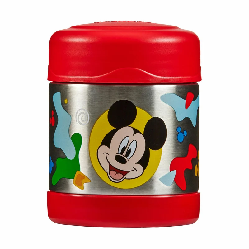 THERMOS Isolier-Speisegefäß kids FUNTAINER FOOD JAR DISNEY Mickey, Speisebehälter, Thermobehälter, Edelstahl, 300 ml, 4114411030