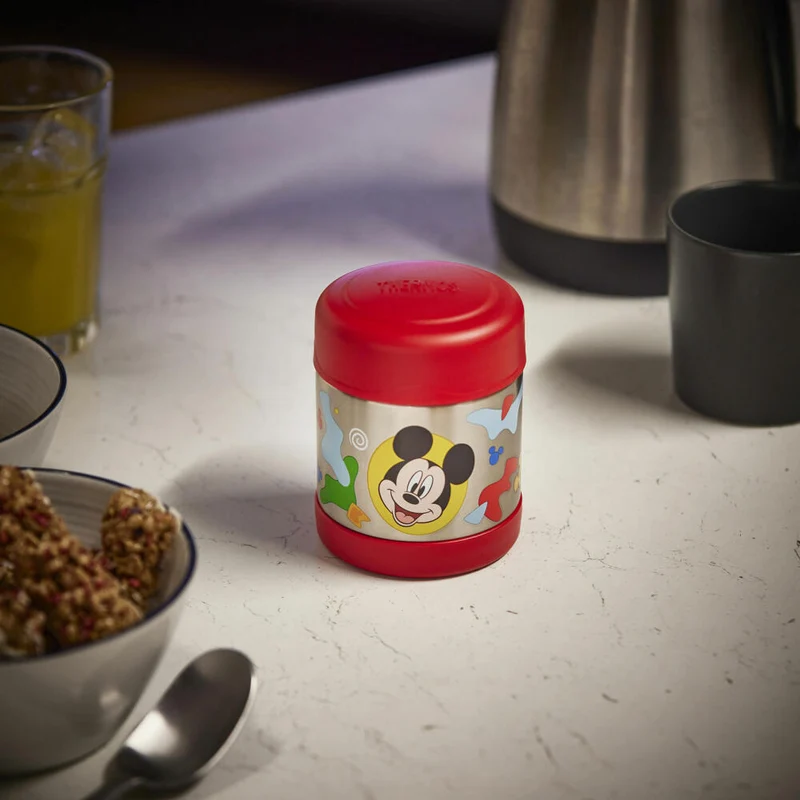 THERMOS Isolier-Speisegefäß kids FUNTAINER FOOD JAR DISNEY Mickey, Speisebehälter, Thermobehälter, Edelstahl, 300 ml, 4114411030