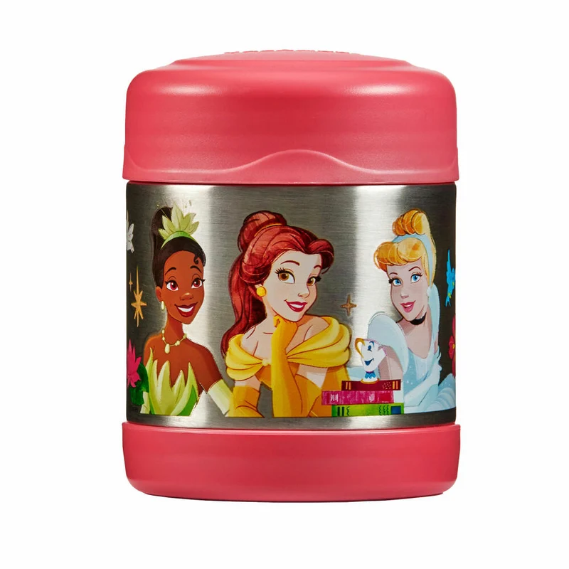 THERMOS Isolier-Speisegefäß kids FUNTAINER FOOD JAR DISNEY Princesses, Speisebehälter, Thermobehälter, Edelstahl, 300 ml, 4114413030