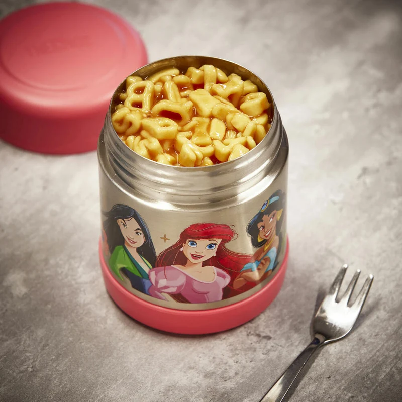 THERMOS Isolier-Speisegefäß kids FUNTAINER FOOD JAR DISNEY Princesses, Speisebehälter, Thermobehälter, Edelstahl, 300 ml, 4114413030