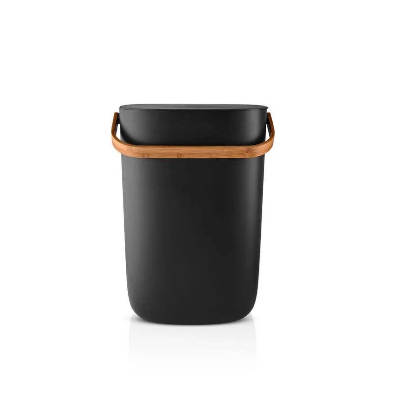Eva Solo Abfallsortierbehälter Reflect, Mülleimer, Kunststoff, Bambus, Black, 33 L, 537779