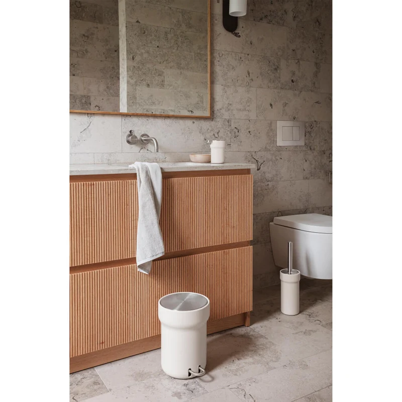 Eva Solo Treteimer Citadel, Mülleimer, Badeimer, Edelstahl, Kunststoff, Sand, 5 L, 537781