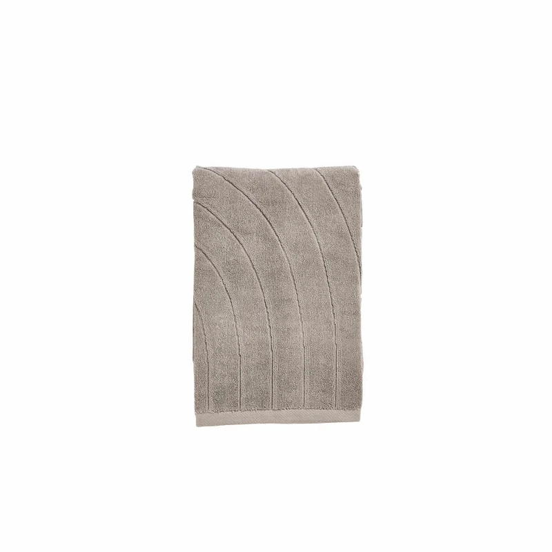 Zone Denmark Badehandtuch Time Concrete, 100% Baumwolle, Grau, 70 x 140 cm, 33624
