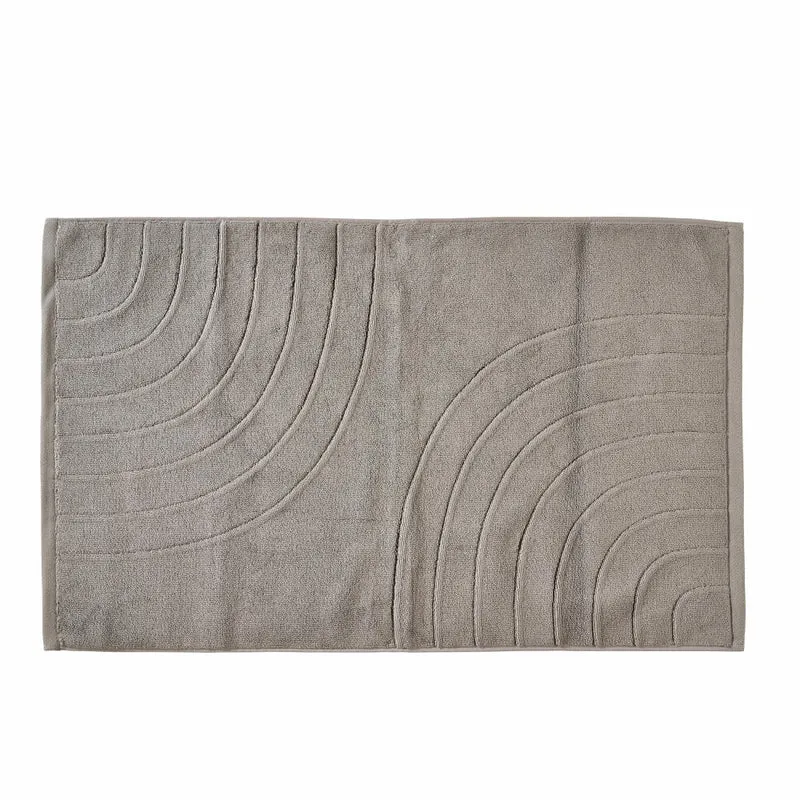 Zone Denmark Badematte Time Concrete, 100% Baumwolle, Grau, 50 x 80 cm, 33910