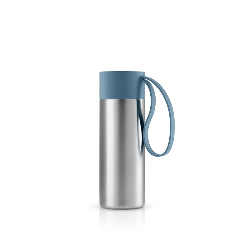 Eva Solo To Go Cup, Becher, Tasse, Edelstahl, Kunststoff, Dusty Blue, 0.35 L, 567005