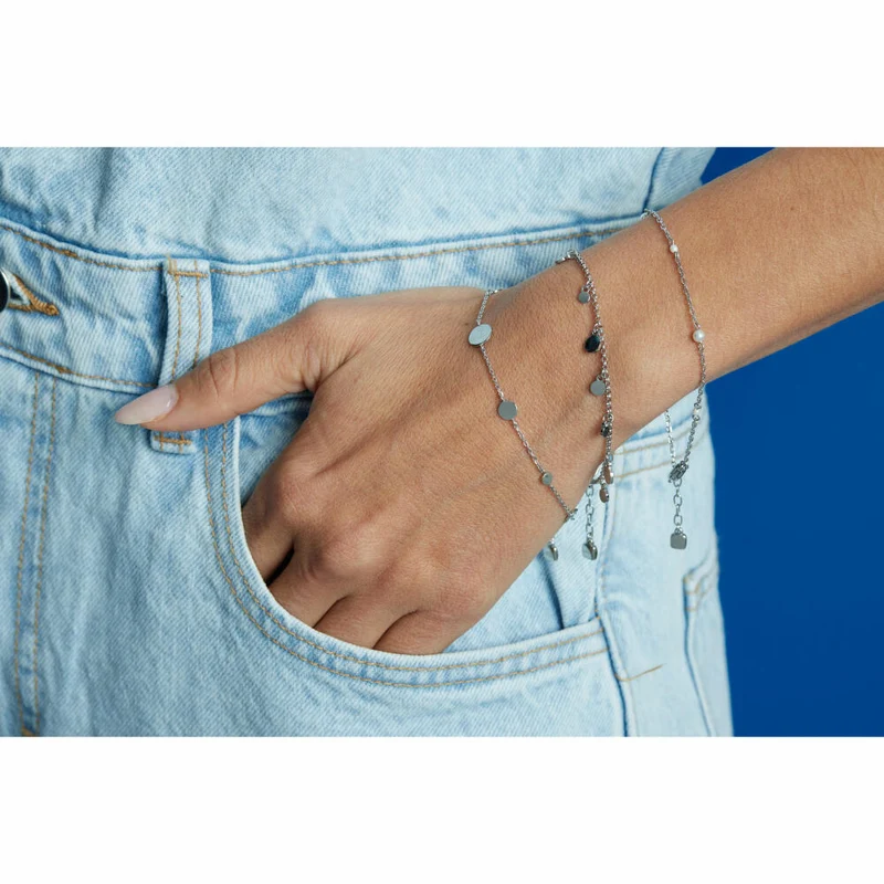 Leonardo Jewels Armband Navina CIAO, Schmuckarmband, Armkette, Modeschmuck, Edelstahl, Glasperlen, 024453