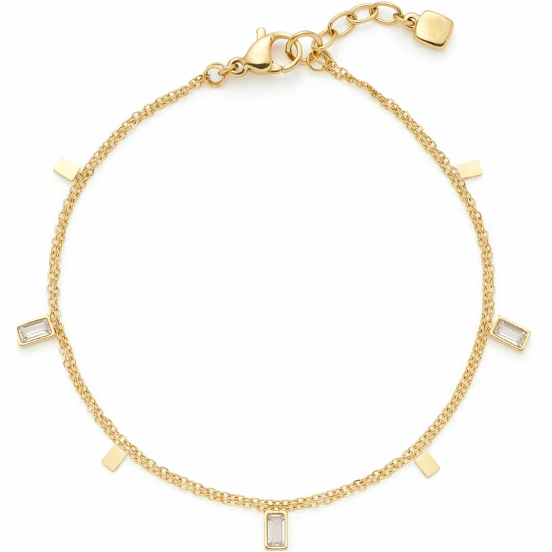 Leonardo Jewels Armband gold Liora CIAO, Schmuckarmband, Armkette, Modeschmuck, Edelstahl, Glassteine, 024457