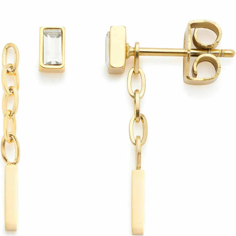 Leonardo Jewels Ohrhänger gold Liora CIAO, Ohrring, Ohrschmuck, Schmuck, Edelstahl IP gold, Glassteine, 024459