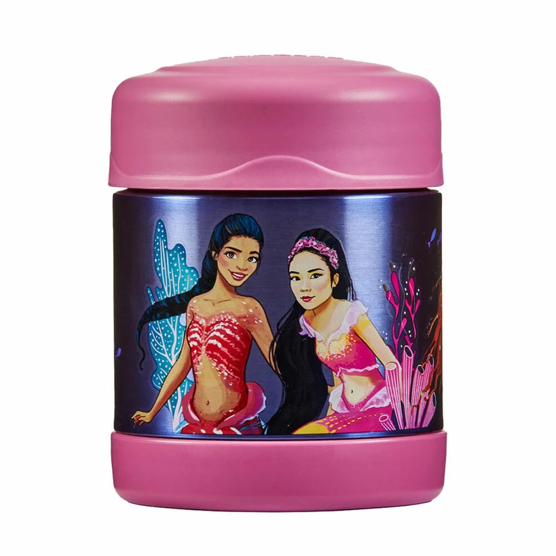 THERMOS Isolier-Speisegefäß kids FUNTAINER FOOD JAR DISNEY Mermaid, Speisebehälter, Thermobehälter, Edelstahl, 300 ml, 4114415030