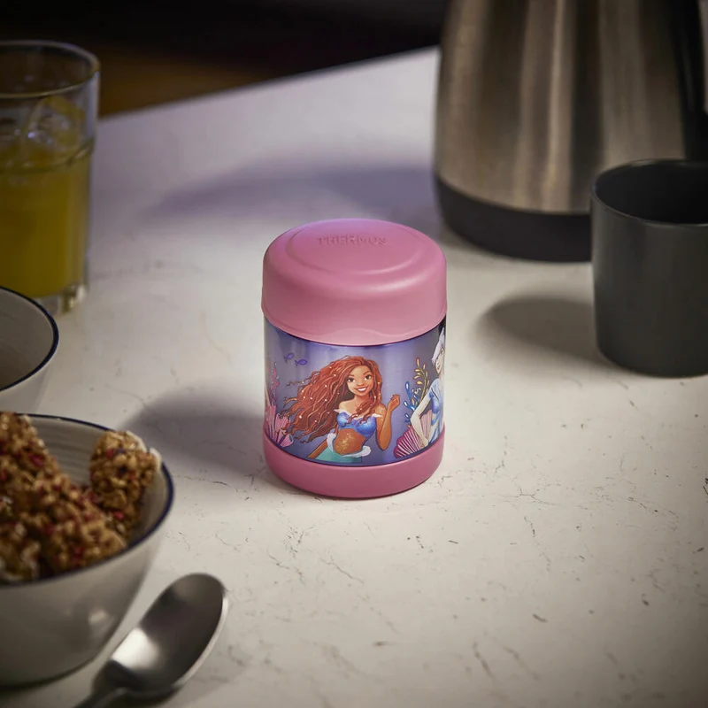 THERMOS Isolier-Speisegefäß kids FUNTAINER FOOD JAR DISNEY Mermaid, Speisebehälter, Thermobehälter, Edelstahl, 300 ml, 4114415030