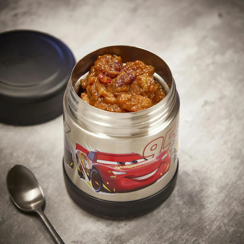 THERMOS Isolier-Speisegefäß kids FUNTAINER FOOD JAR DISNEY Cars, Speisebehälter, Thermobehälter, Edelstahl, 300 ml, 4114416030