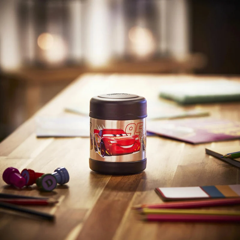 THERMOS Isolier-Speisegefäß kids FUNTAINER FOOD JAR DISNEY Cars, Speisebehälter, Thermobehälter, Edelstahl, 300 ml, 4114416030