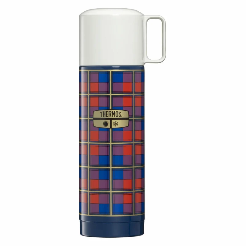THERMOS Isolierflasche REVIVAL BEVERAGE BOTTLE, Thermosflasche, Isoflasche, Flasche, Edelstahl, Retro Blue, 500 ml, 4130344050