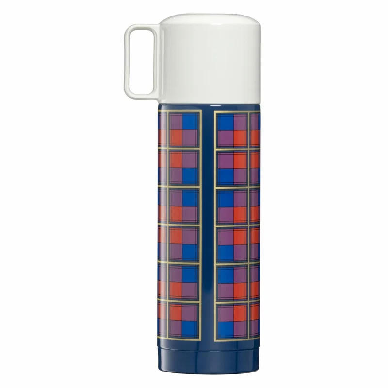 THERMOS Isolierflasche REVIVAL BEVERAGE BOTTLE, Thermosflasche, Isoflasche, Flasche, Edelstahl, Retro Blue, 500 ml, 4130344050