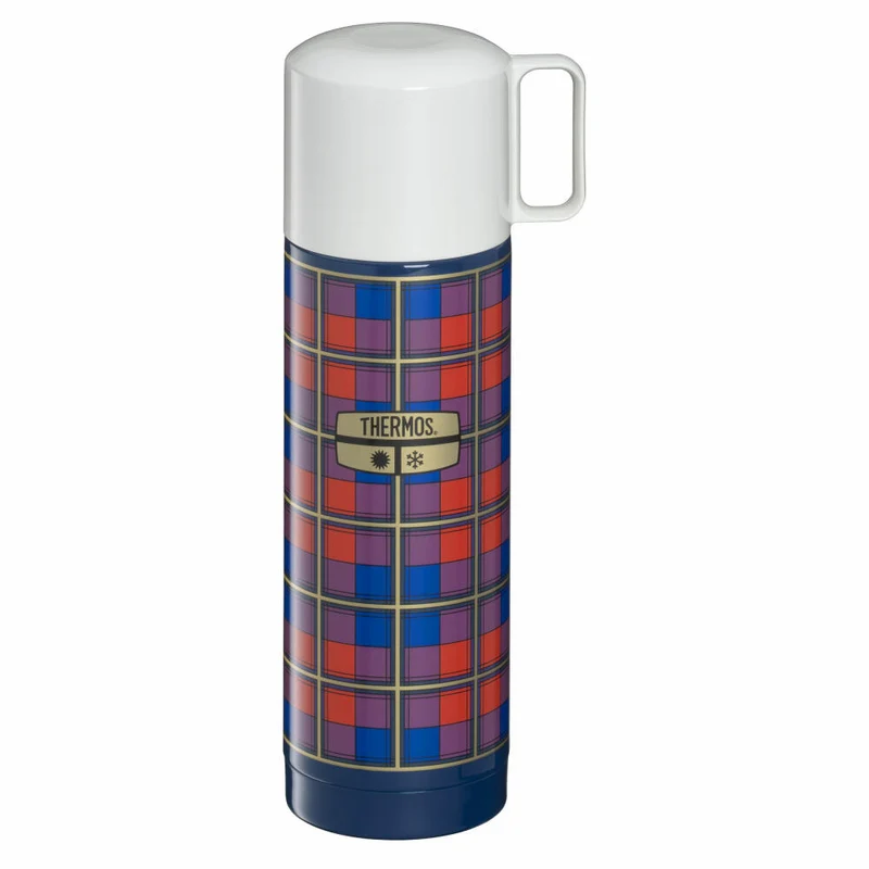 THERMOS Isolierflasche REVIVAL BEVERAGE BOTTLE, Thermosflasche, Isoflasche, Flasche, Edelstahl, Retro Blue, 500 ml, 4130344050