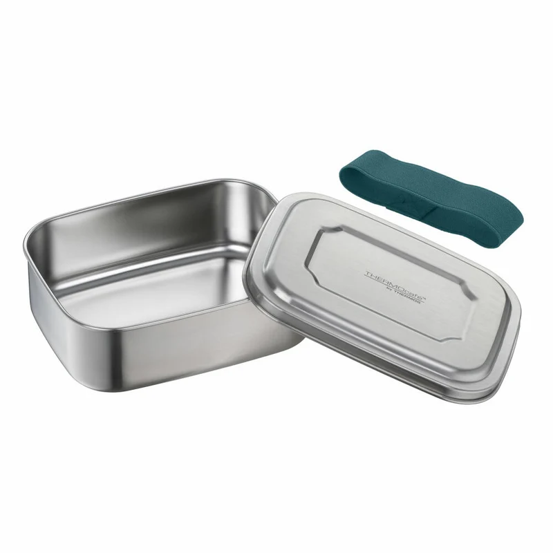 THERMOS Essensbehälter TC SANDWICH BOX, Lunchbox, Brotdose, Edelstahl, Teal, 0.8 L, 4168255080