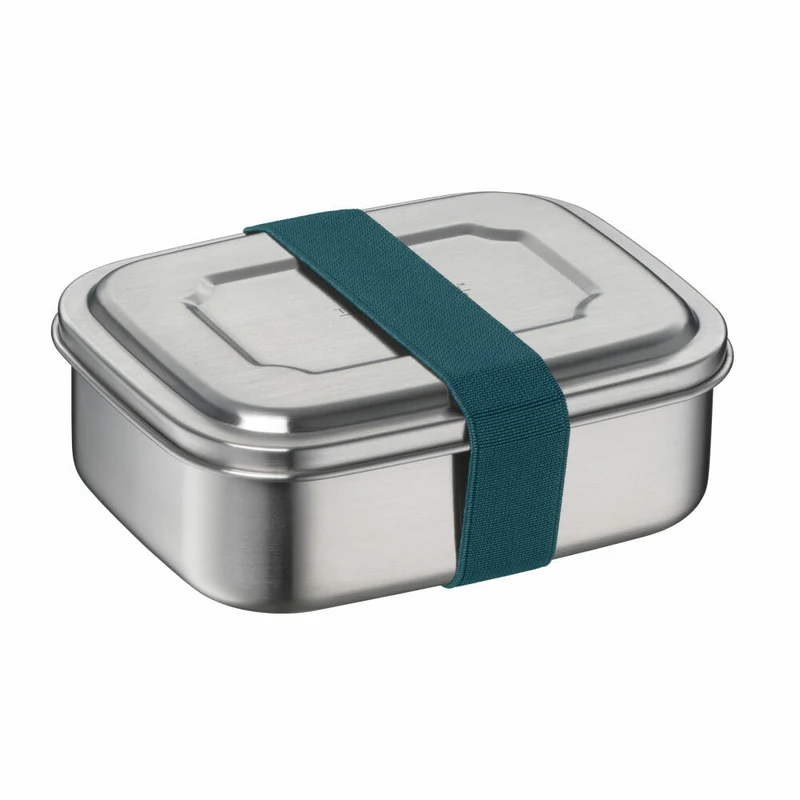 THERMOS Essensbehälter TC SANDWICH BOX, Lunchbox, Brotdose, Edelstahl, Teal, 0.8 L, 4168255080