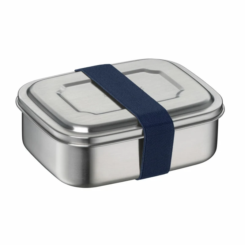 THERMOS Essensbehälter TC SANDWICH BOX, Lunchbox, Brotdose, Edelstahl, Saphire Blue, 0.8 L, 4168259080