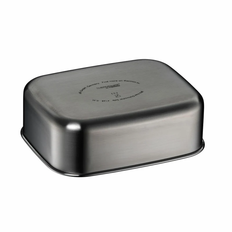 THERMOS Essensbehälter TC SANDWICH BOX, Lunchbox, Brotdose, Edelstahl, Saphire Blue, 0.8 L, 4168259080